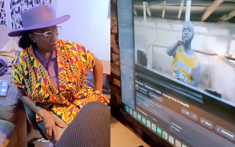 Martha Karua treated to hit songs in surprise visit to Wakadinali's Zoza Nation studios