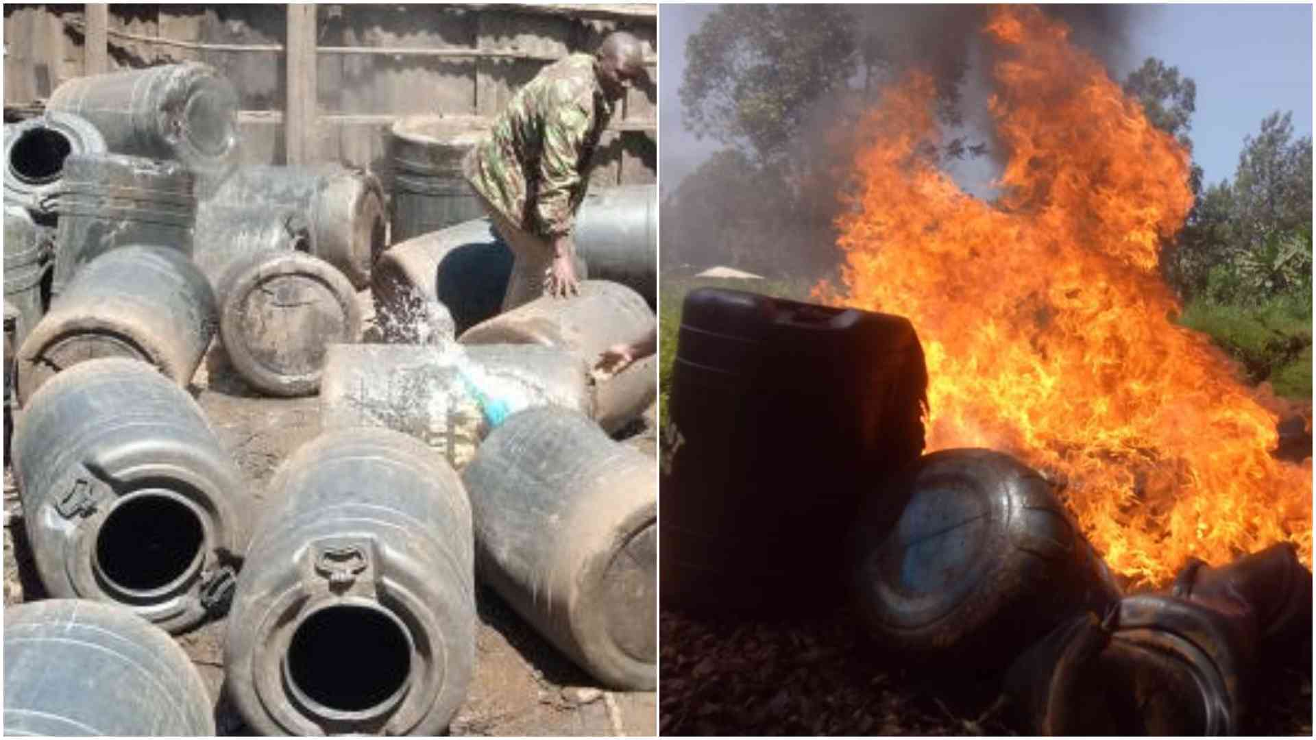 3 women, man suffer serious burns after explosion at illegal chang'aa distillery in Kericho