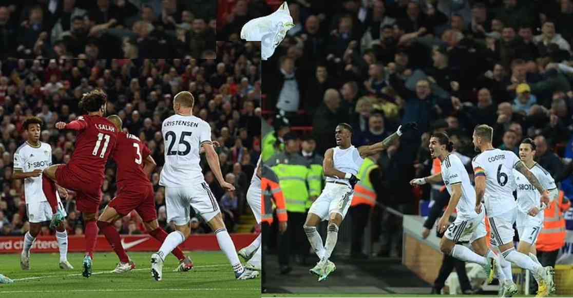 Liverpool lose 2-1 to 15th placed Leeds United- thanks to Crysencio Summerville's 89th-minute goal at Anfield