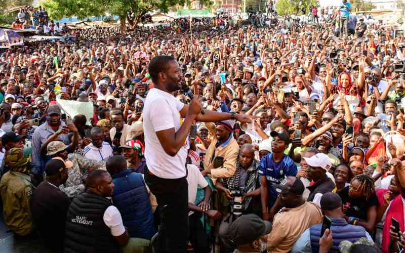 Excitement and tension in western region over Sifuna tour