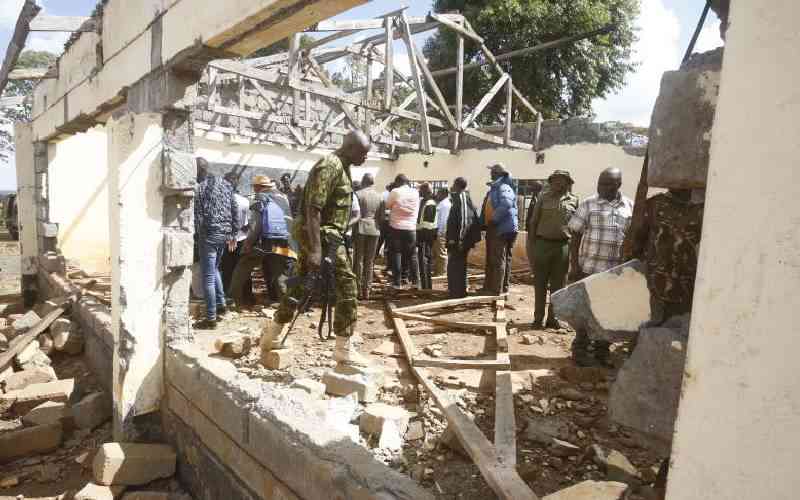 KDF begins reconstruction of 20 vandalised schools in North Rift