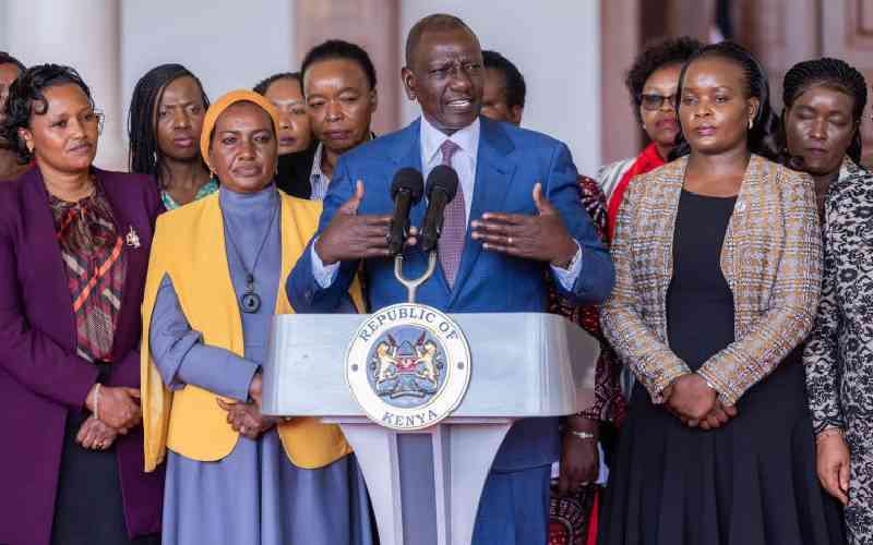 Ruto commits Sh100m for campaign against GBV