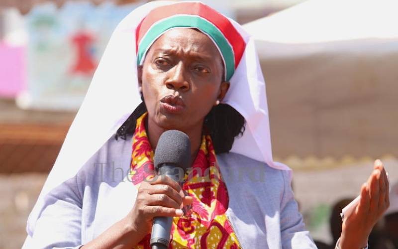 Anger will not take you to State House,  Karua tells Ruto