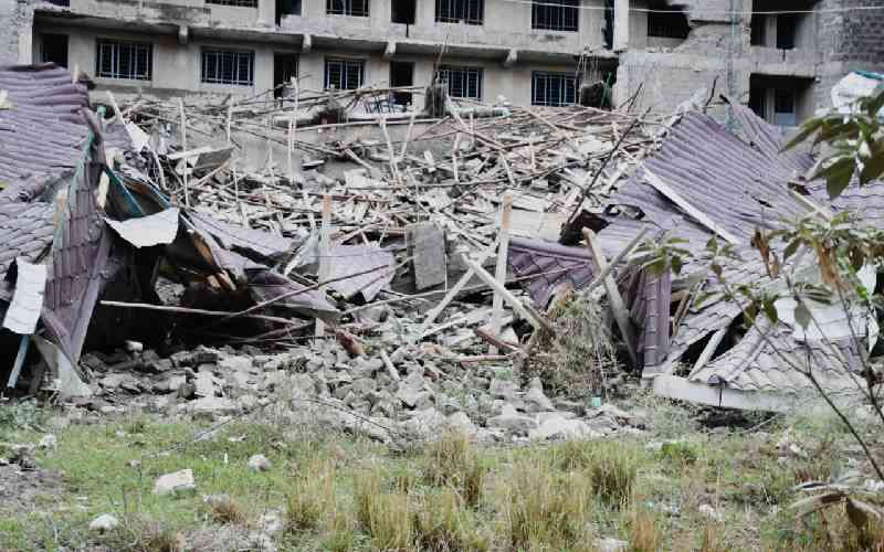Seven storey building collapses in Kasarani