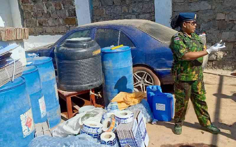 2,500 litres of ethanol nabbed in Kikuyu operation