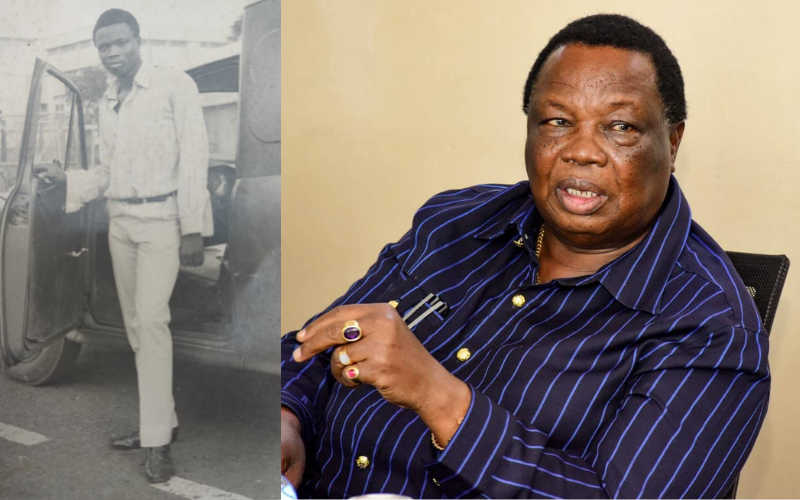 Francis Atwoli shares TBT photo as 24-year-old Datsun Sport owner: "My first car"
