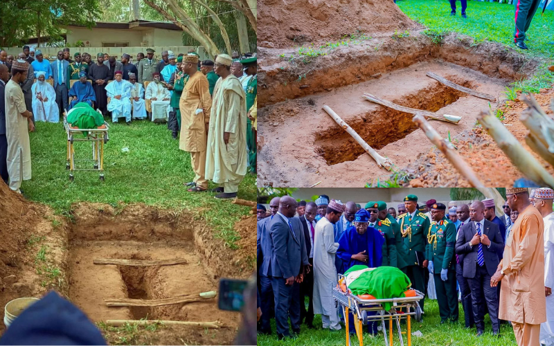 Former Nigerian President Muhammadu Buhari buried in Daura with full military honours