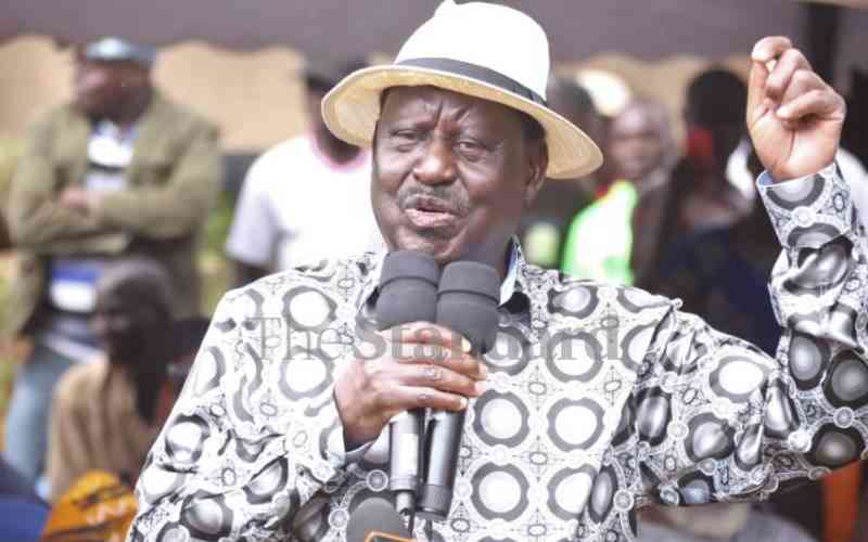 We will return to the streets next month if talks fail, Raila now warns