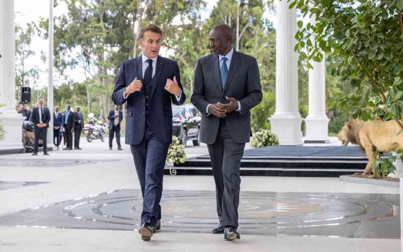 Macron lands in Nairobi ahead of Africa Forward Summit
