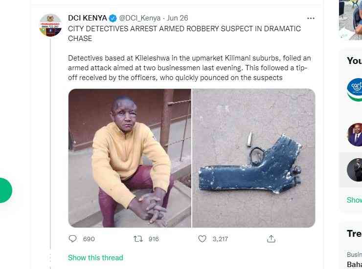 DCI Twitter: Where suspects are charged, declared guilty online