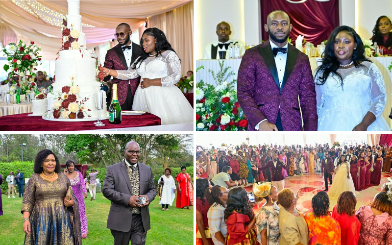 PHOTOS: KWS boss Erustus Kanga's daughter Renee weds in lavish Karen ceremony