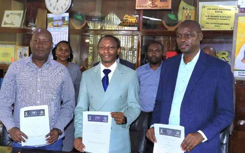 Murang'a inks deal to scale up circular waste management