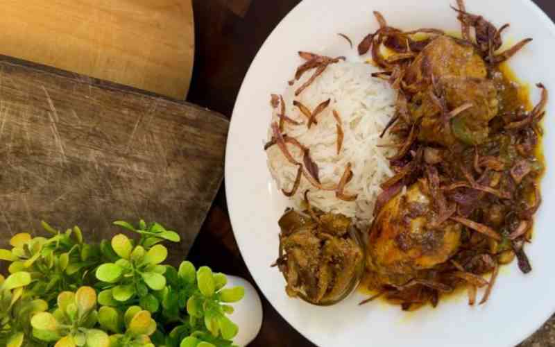 Fried onion-smothered chicken