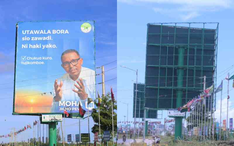 Nyali MP condemns removal of voter awareness billboards