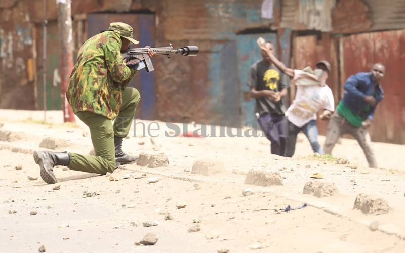 Maandamano Wednesday: Mathare protests in pictures