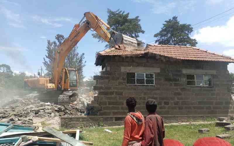 Former CEC cry's foul after house on alleged grabbed land demolished