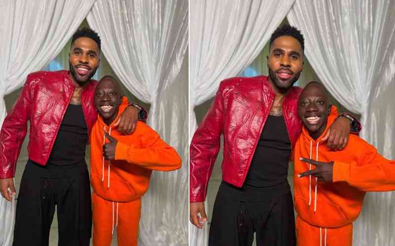 Viral Ugandan child star Tengetenge meets Jason Derulo