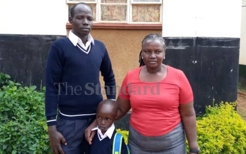 30-year-old man and his son enroled at primary school