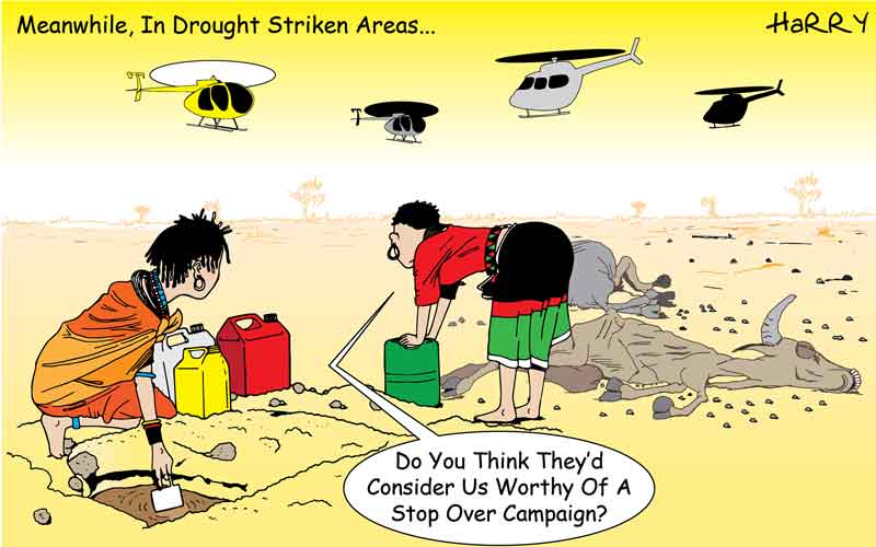 Politicking in drought