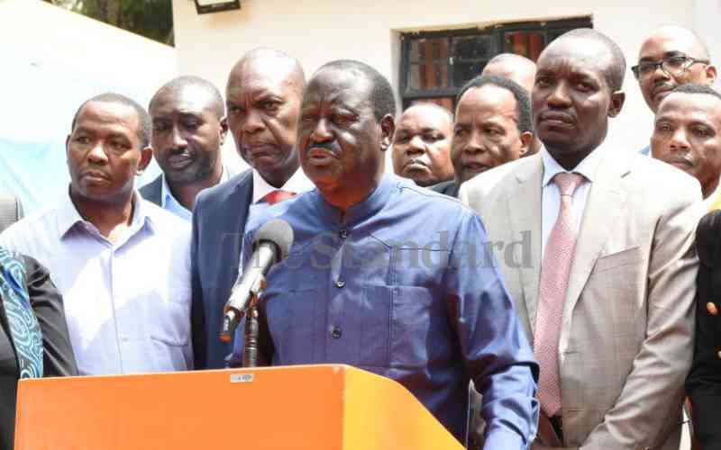 Raila backs One Man, One Vote, One Shilling model