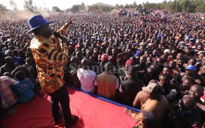 We'll protect our votes but you must cast your ballot, Raila says
