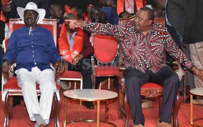Azimio split fears as Uhuru pushes Raila to reject dialogue report