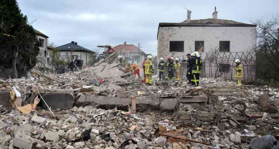 Russian strikes kill five in Ukraine, cause power outages