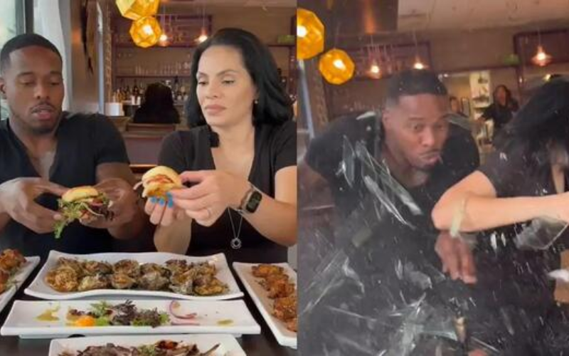 Viral food content creators injured after SUV smashed through restaurant window