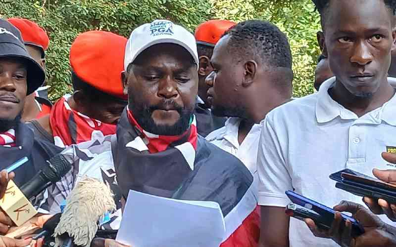 Kisumu Gen Z protesters confronted by goons, forced to retreat