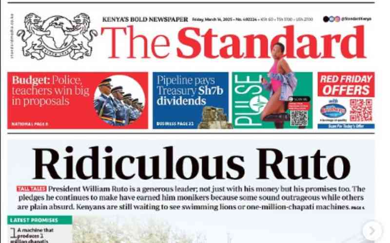 We support The Standard, Kenyans say