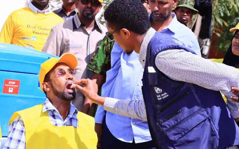 Mandera targets over 100,000 residents in Cholera vaccination drive