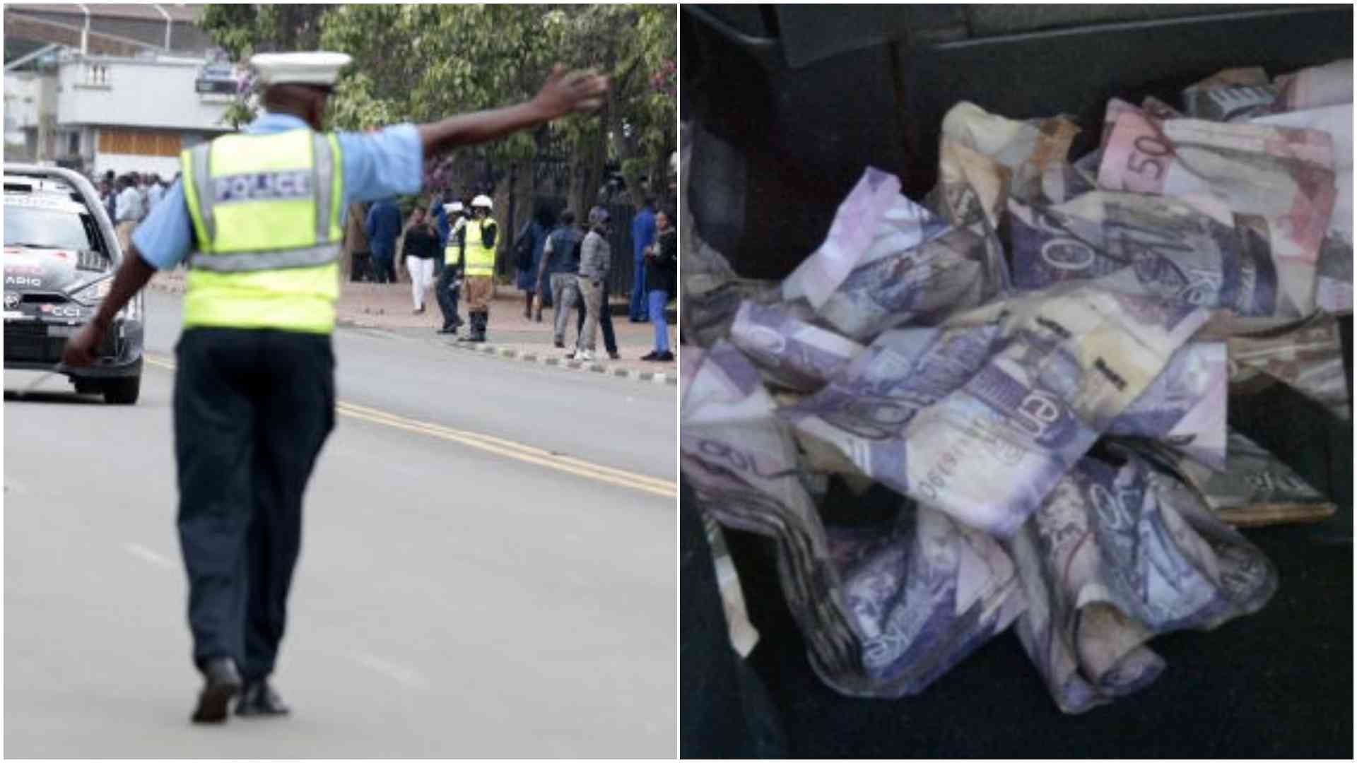 Truck driver secretly records Kenyan traffic police demanding bribe: "Leta pesa ya polisi"