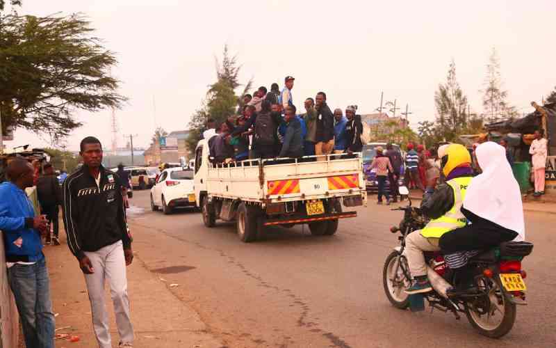Kenyans gets to work by all means
