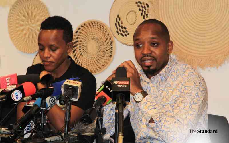 Activists Mwangi and Atuhaire ...