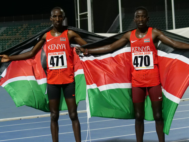 Kelvin Chesang opens Kenya's gold account at African show