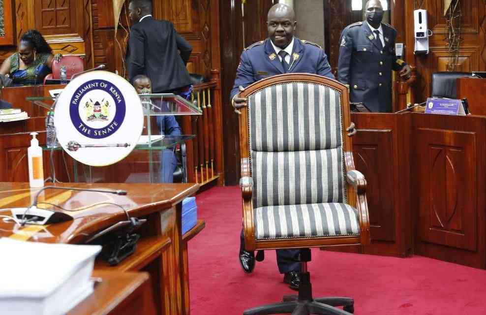 Furor as Senators marvel at Sh1.1m chair at centre of Oduol's impeachment trial