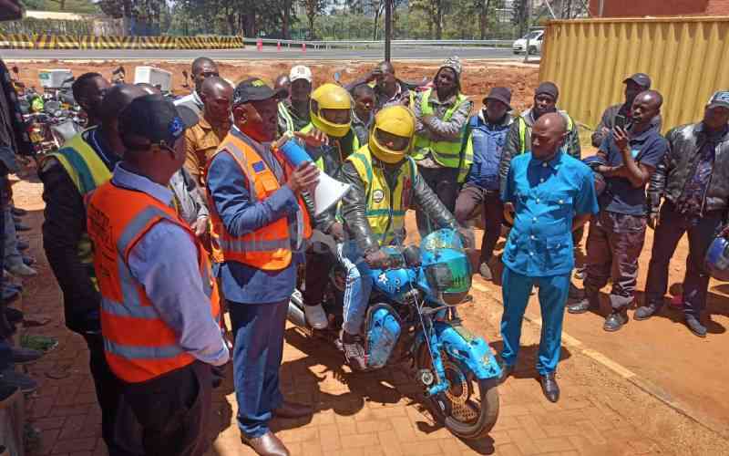 Men's conference trains boda boda riders on road safety
