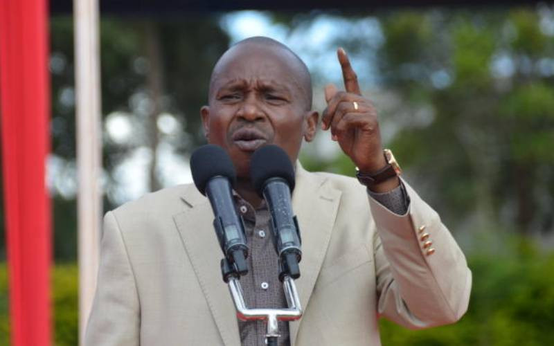 'Do not be misused to ruin your country,' Kindiki warns youth