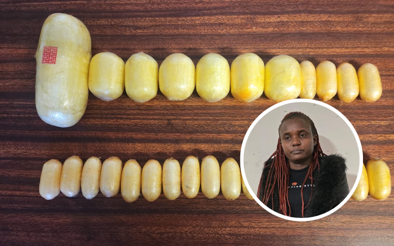 Woman arrested at JKIA with Sh3.6m Cocaine concealed in her stomach
