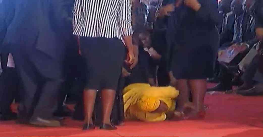 Woman interrupts President Ruto's speech, forces Rachel Ruto to intervene
