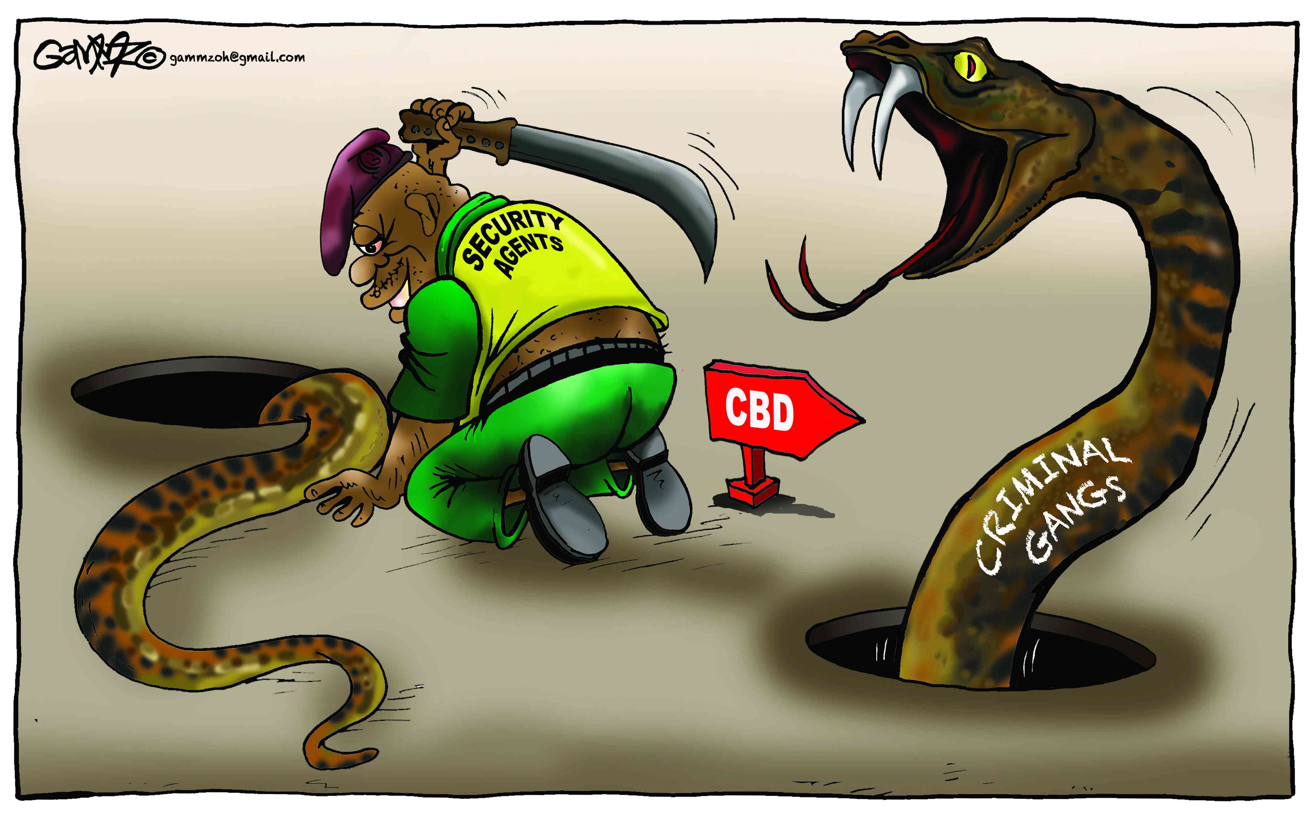 Crackdown on city gangs...