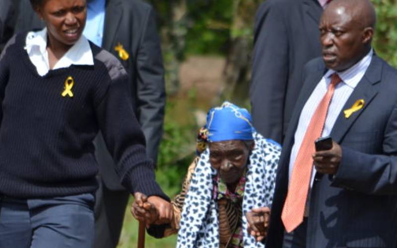 How Mwai Kibaki's big sister Esther Waitherero helped raise him