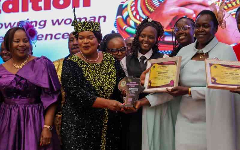 Dr. Imbunya feted as East Africa's emerging women icon