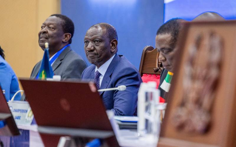 DRC conflict can't be resolved militarily, says Ruto as joint summit underway