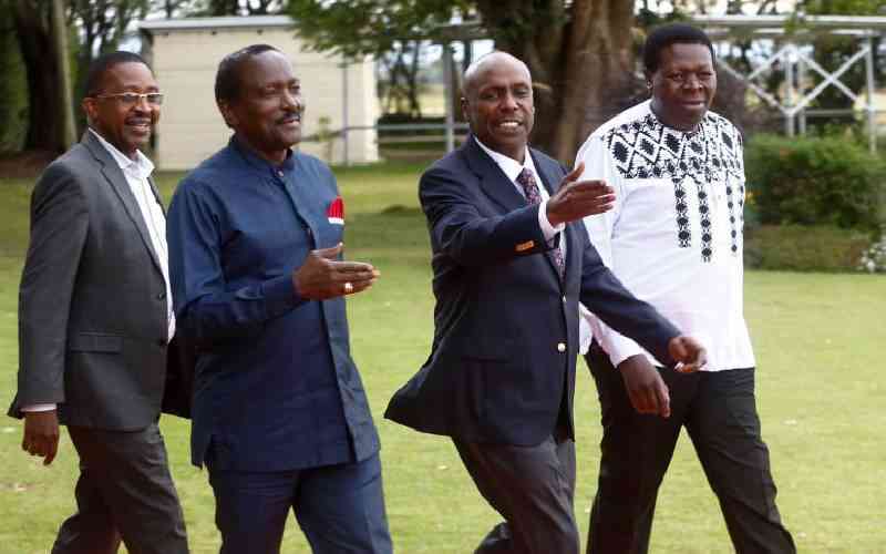 Raila downplays succession war in Azimio