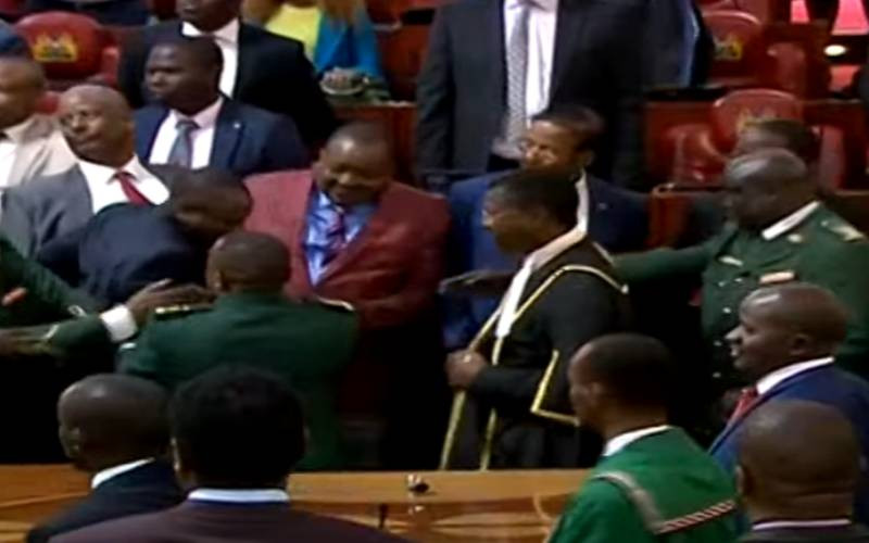 Fist fight in Parliament after Speaker Wetangula rules Kenya Kwanza has majority