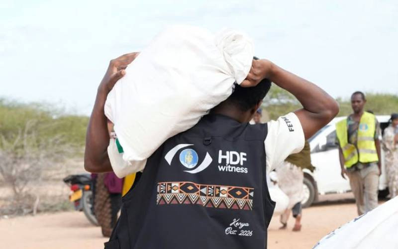 Wajir families receive food aid amid drought, flood fears