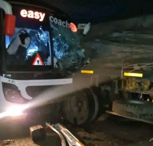 28 injured as Easy Coach bus rams trailer in Salgaa