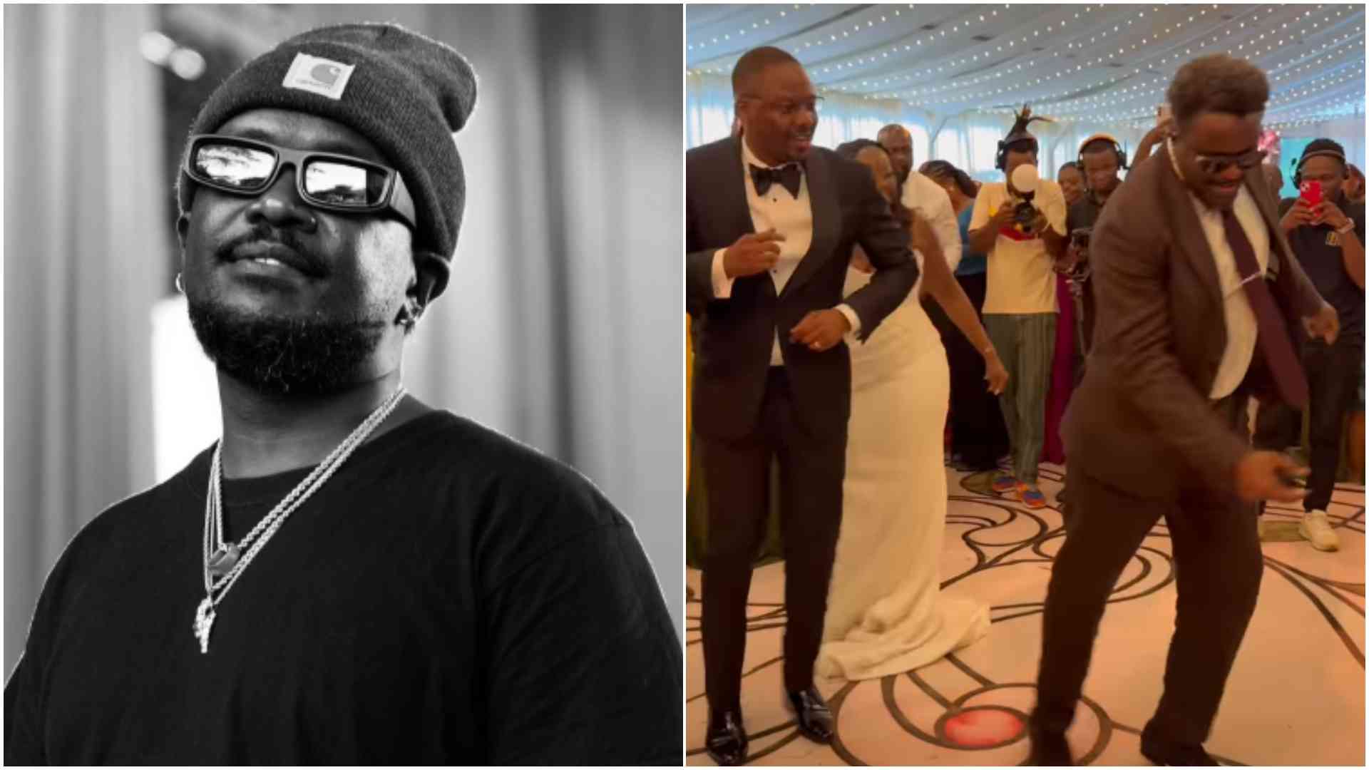 Video: Nyashinski excites fans with smooth dance moves at a wedding