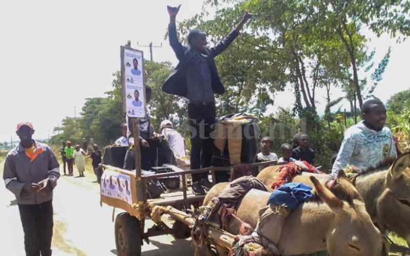 Elementaita MCA: How varsity student rode on a donkey to victory